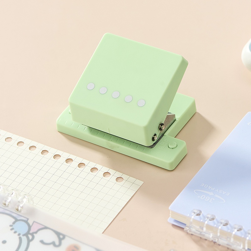 TEMU 1pc Punch, Loose-leaf Binder Punch, Suitable For A4, A5, B5 And Types Of Paper Manual Punching Tools, Loose-leaf Notebook, Office And Study