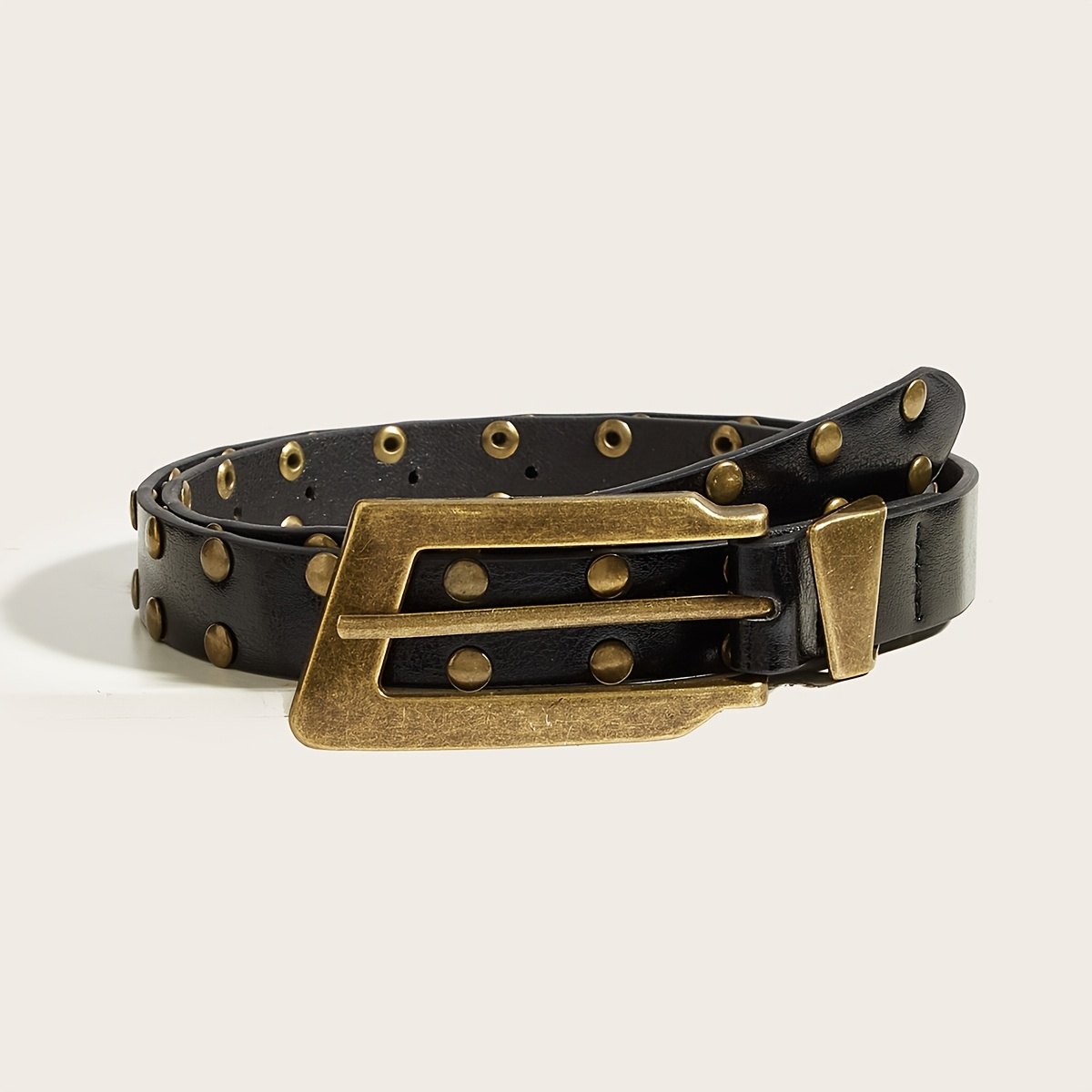 TEMU 1pc Women's Vintage Buckle Classic Pu Narrow Belt, Versatile Belt For Dress And Pants, Suitable For Dates, Parties, And Daily Wear