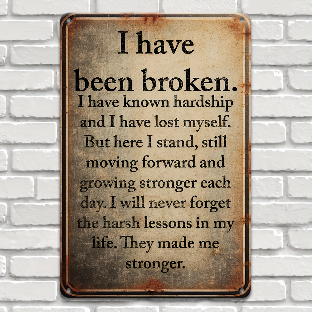 TEMU 2d Flat, 2d Flat Vintage Wooden Motivational Sign - Outdoor/indoor Decor, Waterproof Weather-resistant Wooden Poster, Suitable For Garage, Bar,
