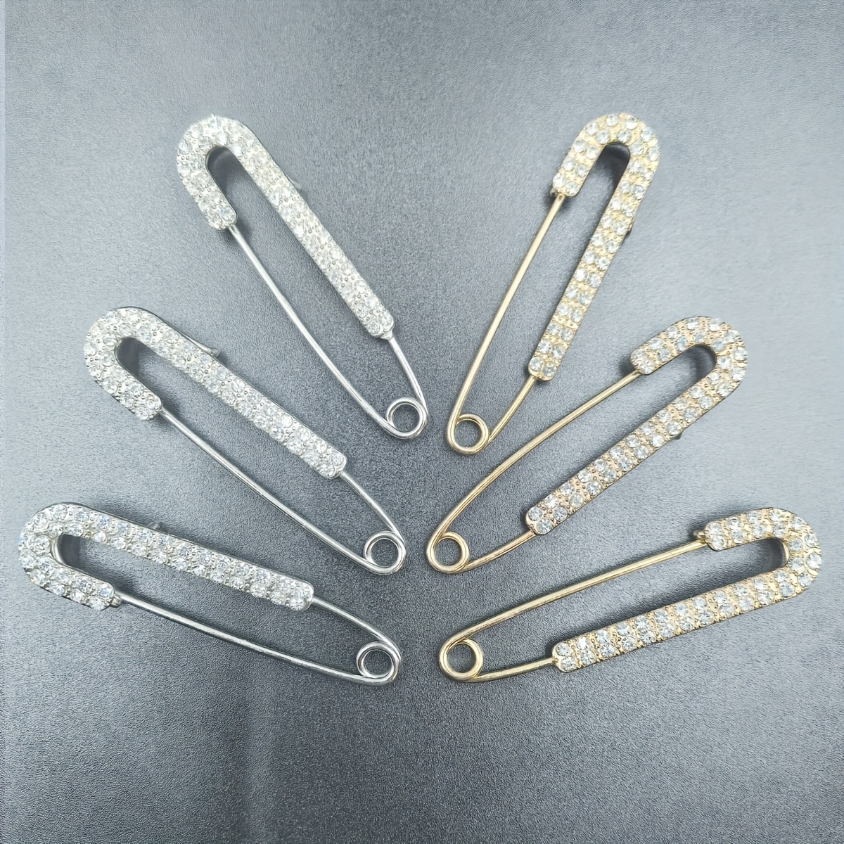 TEMU Lot de 6 épingles de sûreté, décorations pour chaussettes, épingles de sûreté, adaptées aux vêtements, à la fixation de ceinture, adaptées aux