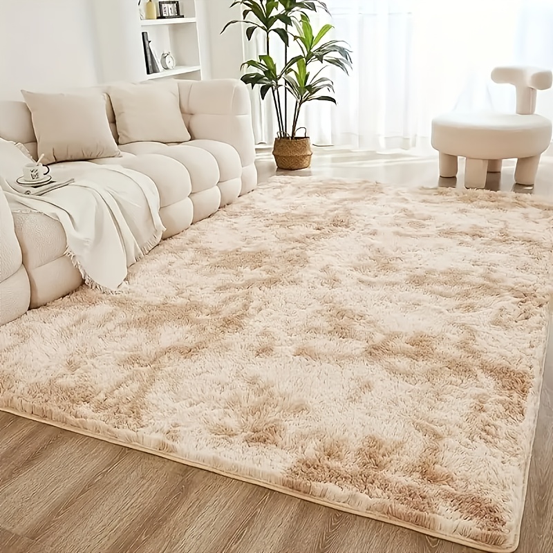 Image of 1pc, Fluffy , Bedroom Living Room , Suitable For Home Decor, Furry Decorative Mat, Indoor Area Rugs For Rooms, Suitable For Living Room, Bedside, Sofa Side, Etc., Multiple Colors