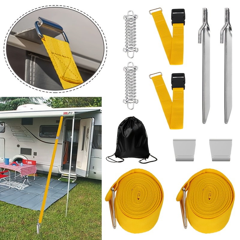 TEMU 1 Set Of Windproof Straps For Fiamma Awnings