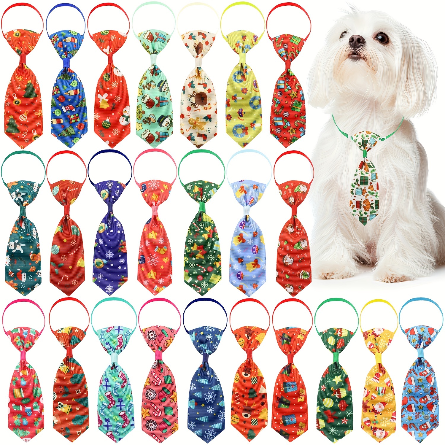 

20pcs Christmas Dog - Pet Accessories & , Assorted , For