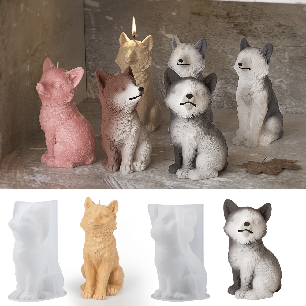 

Dnejiu 3d Wolf Cub Silicone Mold For Plaster & Resin Crafts - Unique Tabletop Decor Casting Tool