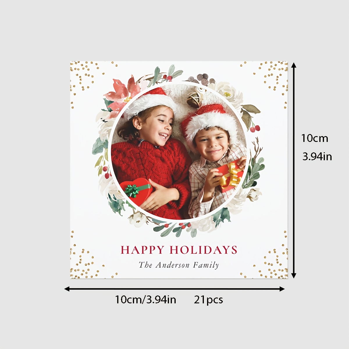 TEMU Custom Photo & Text Party Cards - Square & Rectangle Options For Weddings, Birthdays, Holidays & More - Gifts & Social Media