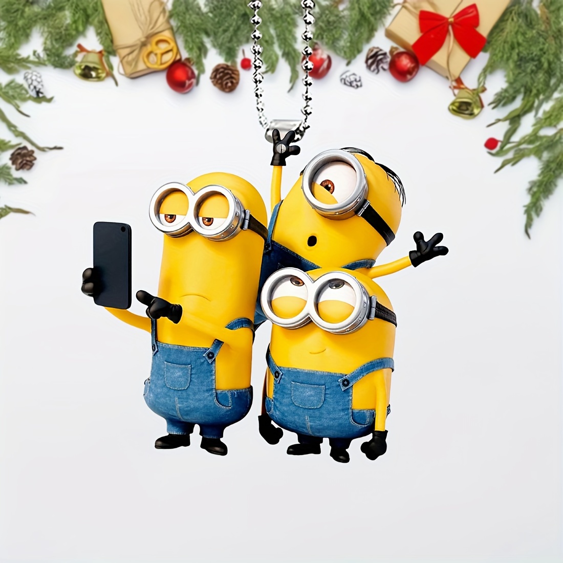 

Minions Bob, & Stuart Car - For Christmas Decorations, Bag Pendants &