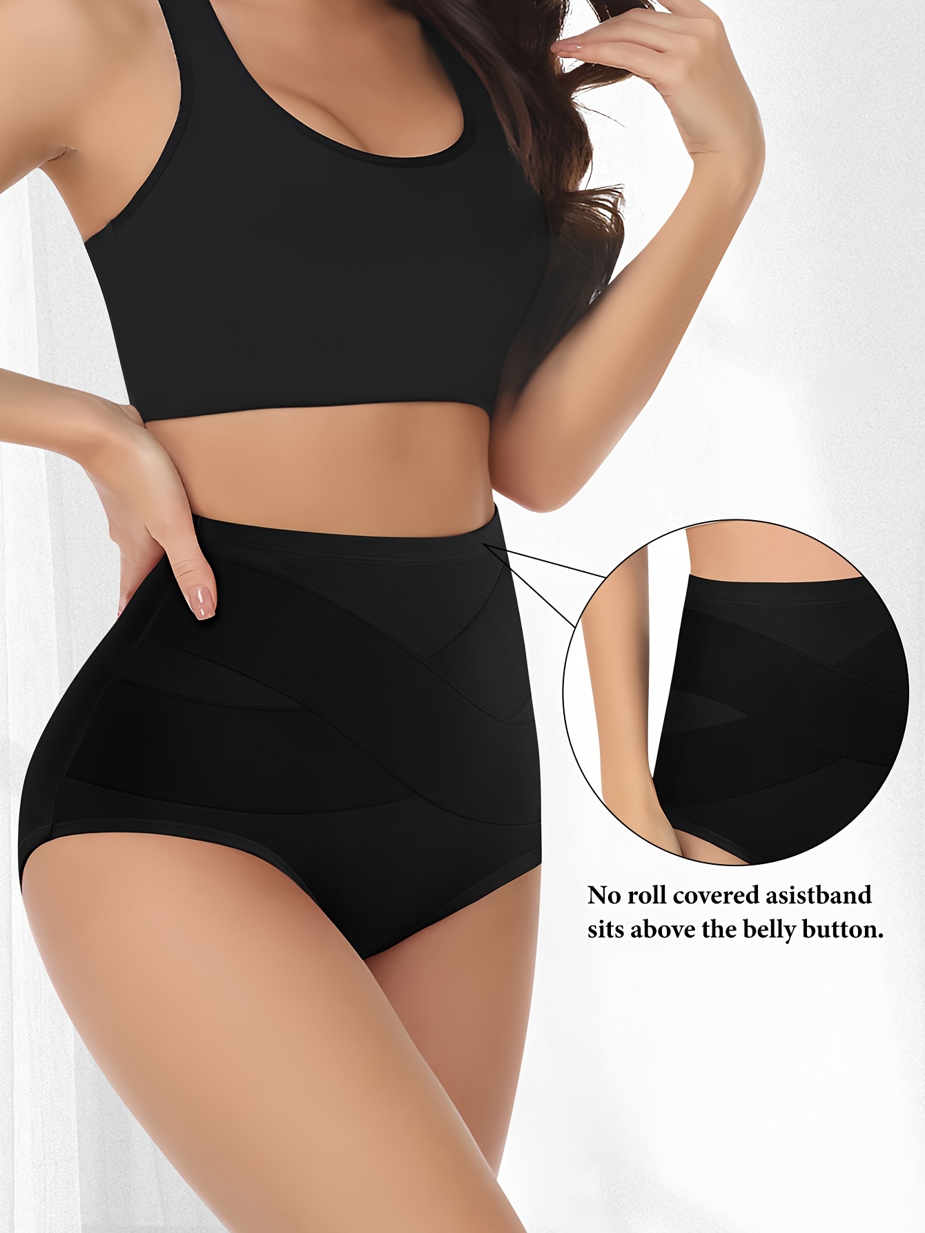 nsendm Female Underpants Adult Cute Cotton Underwear for Women Large Size  High Waist Seamless Ice Silk Shaping Pants for Women Active Wear