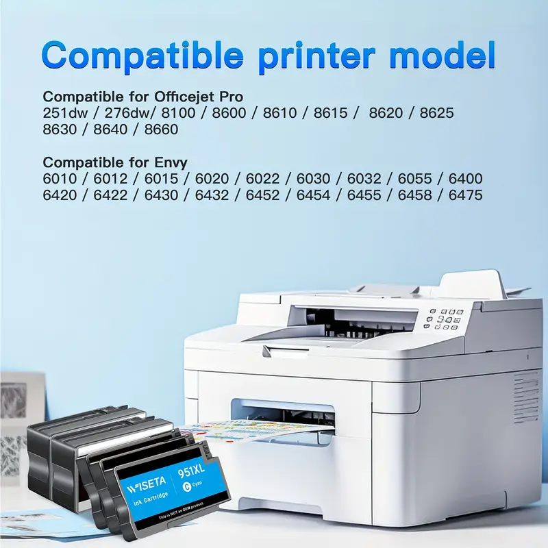 950XL – Cartuchos De Tinta Negra Para HP 950 950XL De Alto Rendiiento Con OfficeJet Pro 8610 - Foto 10