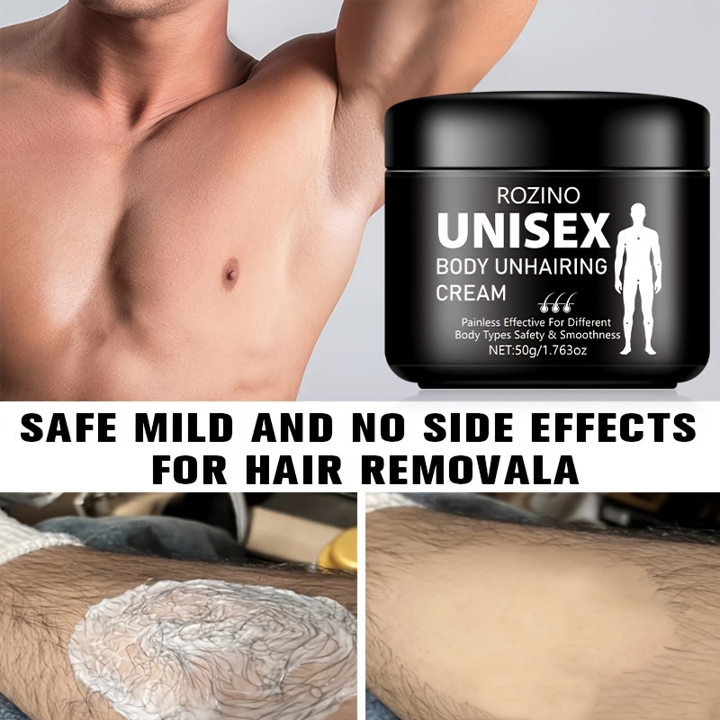 50g Black Hair Removal Cream for Men & Women, Gentle & Moisturizing