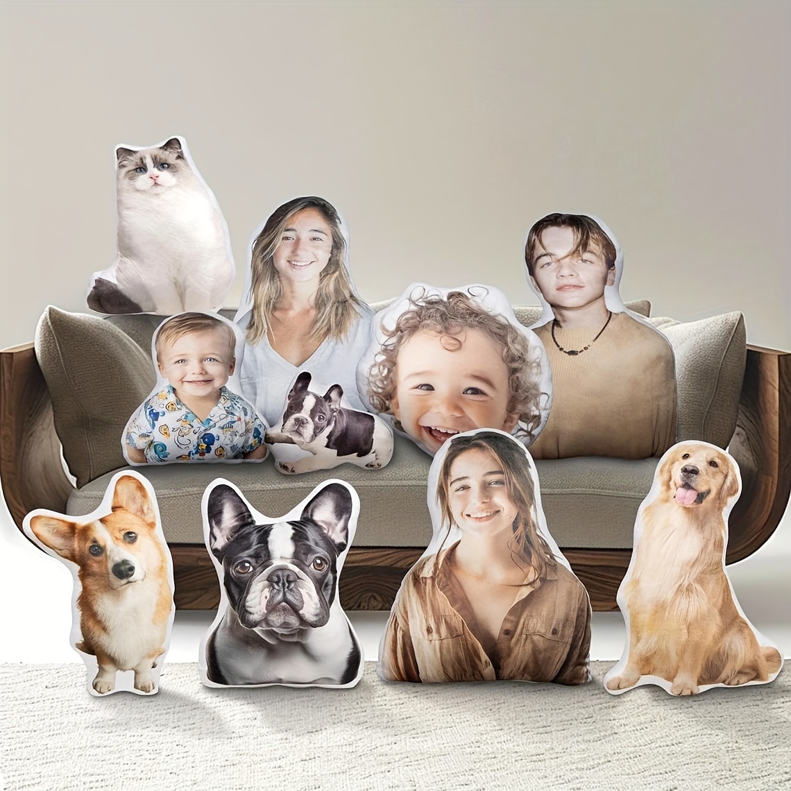 

Custom Photo Pillow - Personalized Shape, Zippered, Machine Washable With Cotton Fill - Home Decor, Cars, Beds & Sofas - Unique Gift Idea