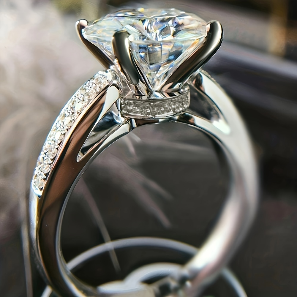 Sparkling Promise Ring with Micro Zirconia Band
