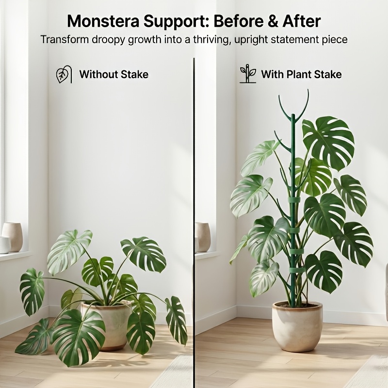   support stakes 5 support stakes and 1 roll of hook and loop fastener 10 support stakes and 2 rolls of hook and loop fastener stackable tall stakes with hook and loop fastener ties specifically designed for climbing plant stem
