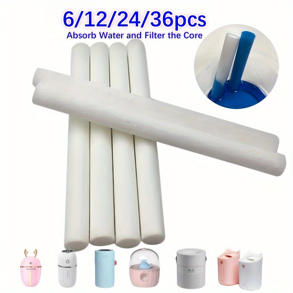 Refill Cotton 20-Pack Humidifier Replacement Filters | Cotton Sponge Sticks For USB Humidifiers & Aroma Diffusers USB Humidifier Replacement