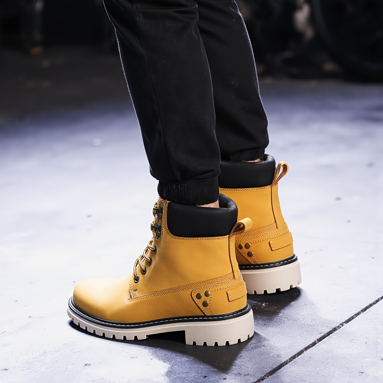 botas invierno hombre inspiración vintage forro piel Temu Uruguay