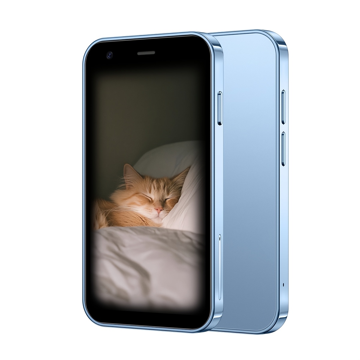 miniature smart phone 3 inch high definition screen fashionable phone 5 million pixel camera facial recognition function   dual standby tf card support ultra thin body