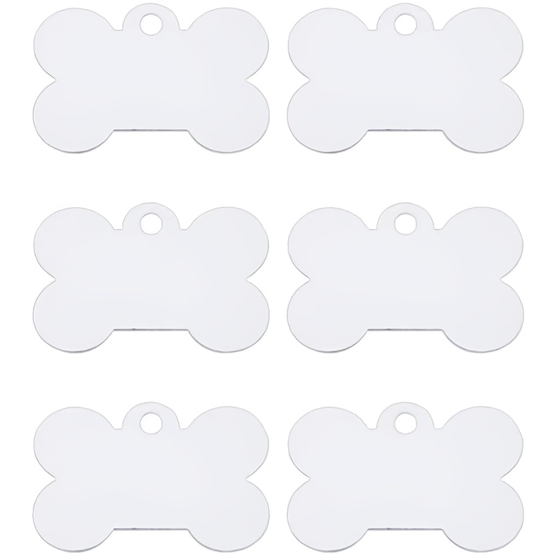 

Double-sided Sublimation Blank Pet Tags Bone Shaped Tag For Heat Can Print