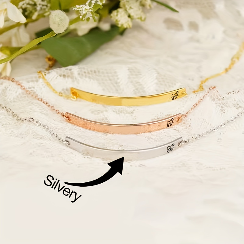 TEMU Custom Women's Alert Bracelet - Personalized Engraved And Allergy Id Bracelet - Hypoallergenic Stainless Steel Emergency Bracelet, Personalized