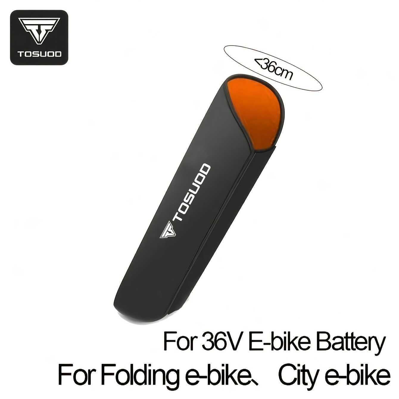 TEMU Cubierta de Batería para Bicicleta Eléctrica TOSUOD - Gruesa, Antipolvo, Reflectante, Resistente a Arañazos y Aislante