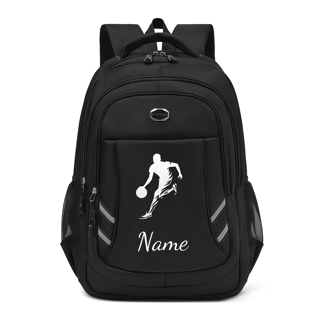 TEMU Sac à dos étudiant grande avec motif d'un de football un but, bandes réfléchissantes, bretelles réglables, multifonctionnel, idéal pour les et