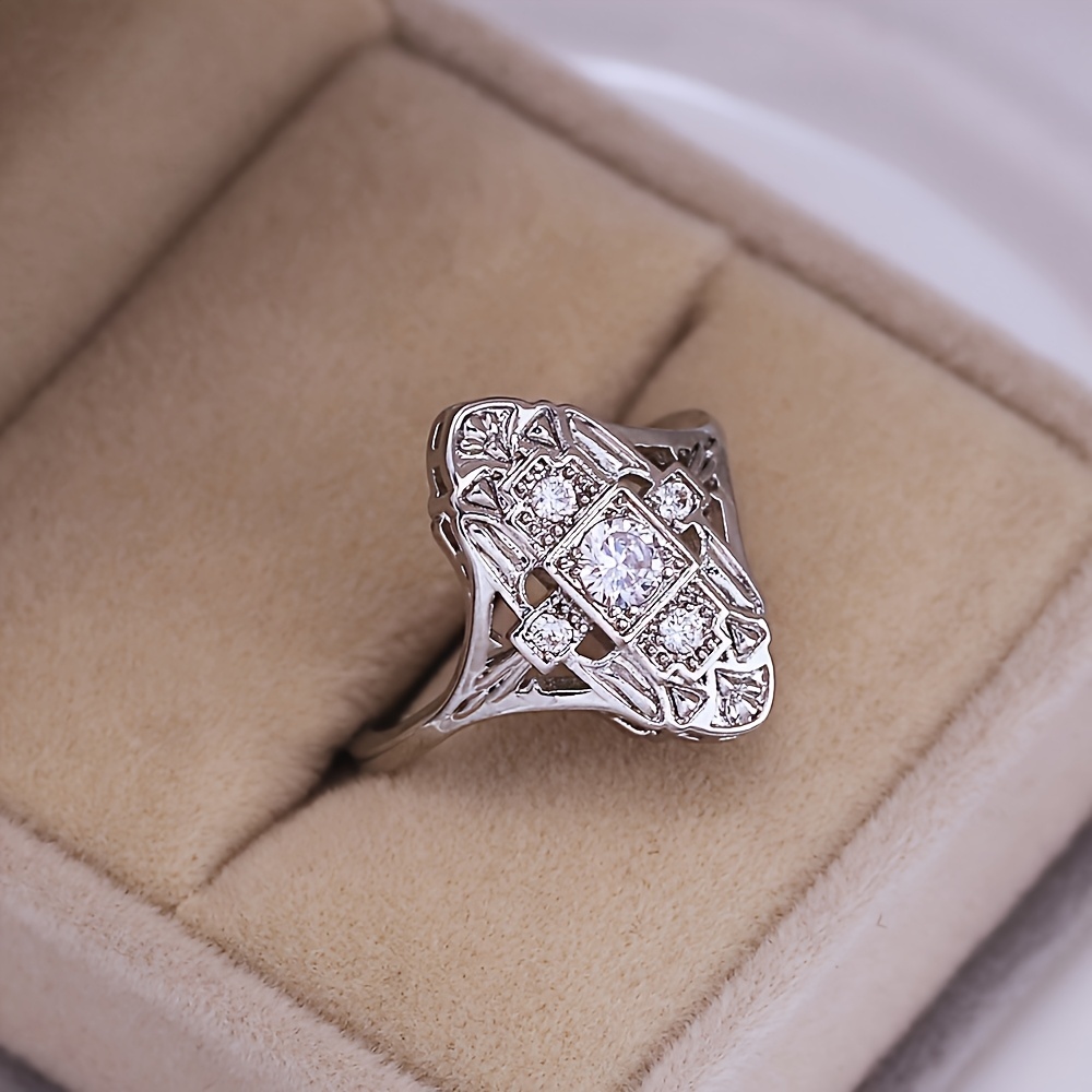 Antique Style Open Ring for Women's Festive Gatherings