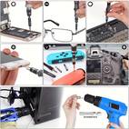 115 in 1 precision screwdriver set magnetic non slip handle tweezers professional repair tool kit with multiple bits for electronics mobile phone watch and automotive maintenanc