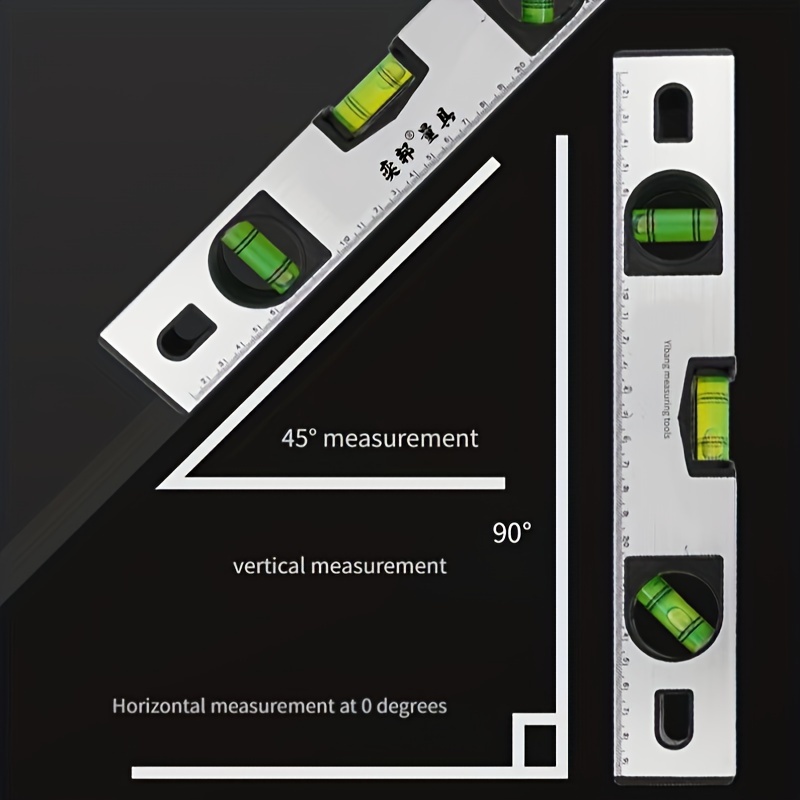 

A Magnetic Silvery Horizontal Level With Multiple Functions, Available In 60cm And 80cm.