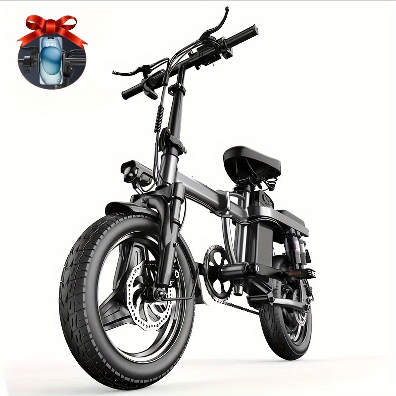 

Electric Bike, 48v 15ah, 20mph 35miles Commuting Ebikes, 500w Brushless Motor, Lightweight 14'' Tires Folding Electric Bicycles, Lcd Display