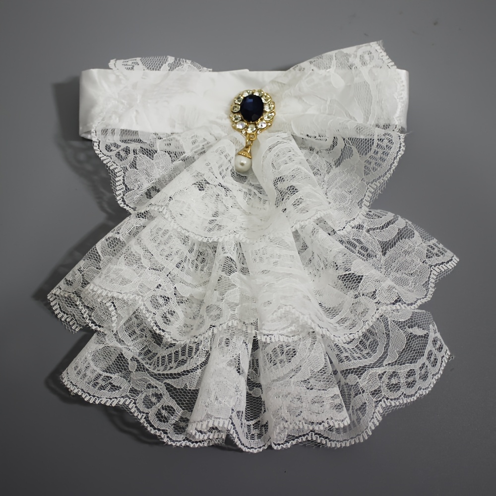 Temu – TEMU Chic Vintage Collar , Handcrafted Collars European Court Style, Versatile Lace Additions Ideal For Party Costumes Featuring Faux Collars, And