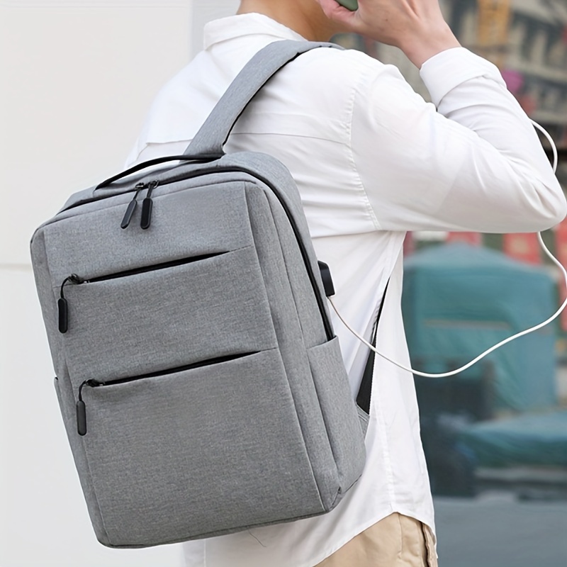 3pcs oxford fabric material backpack with crossbody bag and purse zipper closure and polyester lining bag travel commuting and daily use details 7