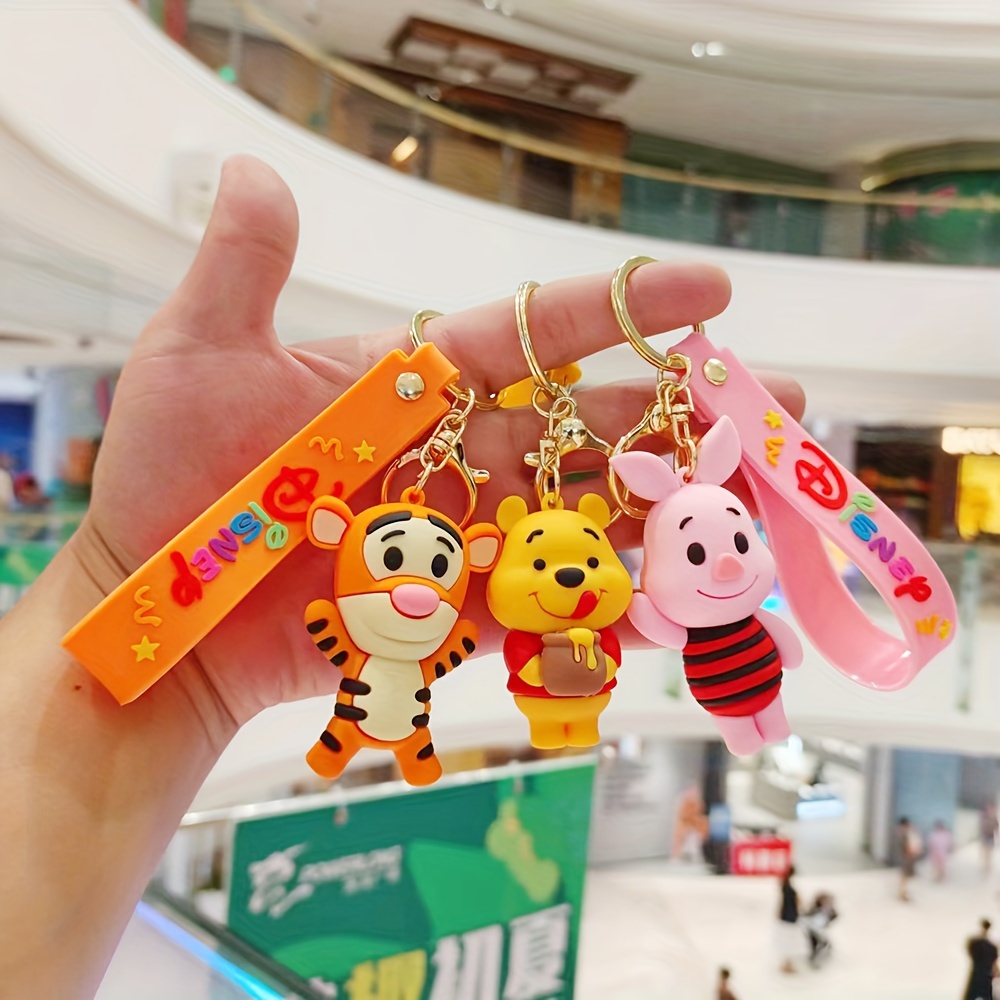 

Winnie Piglet Tigger Keychain For Men, Cartoon Anime Pendant For Bag Car Key, Bag