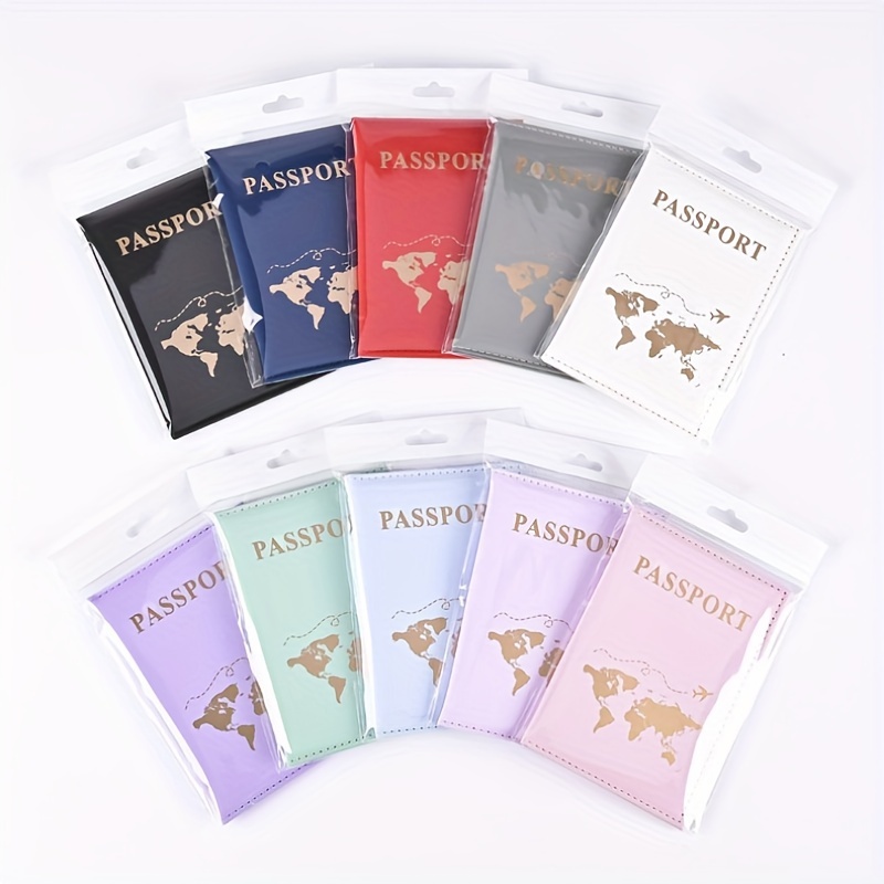 

1/2pcs Matching Couple Passport Covers, Simple Elegant Multi-functional Passport Holder, Travel Accessories