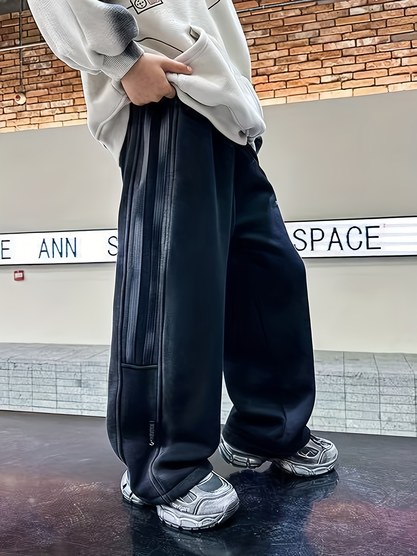 Boys' Y2K Baggy Cargo Pants – Wide Leg With Flap Pockets, Elastic