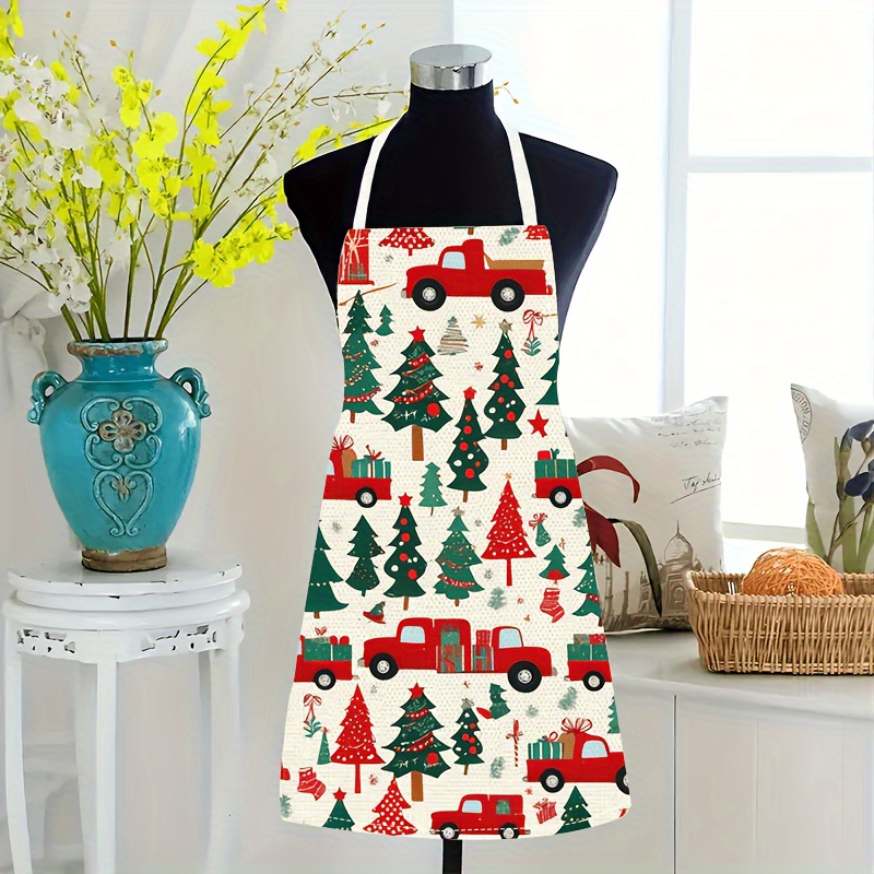 

Christmas Tree And Polyester - Sleeveless Garment For Cooking And , , , 100% Polyester