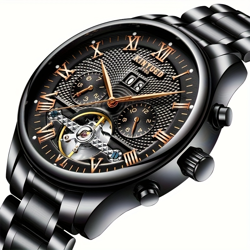Men's Multifunctional Full Automatic Mechanical Skeleton Tourbillon Watch