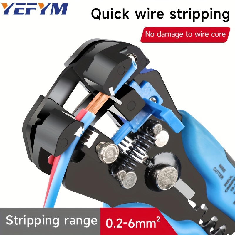 

1pc Automatic Wire Stripper Multifunctional Cable Cutter & Pliers For Electrical Wire Stripping, Cutting & Crimping