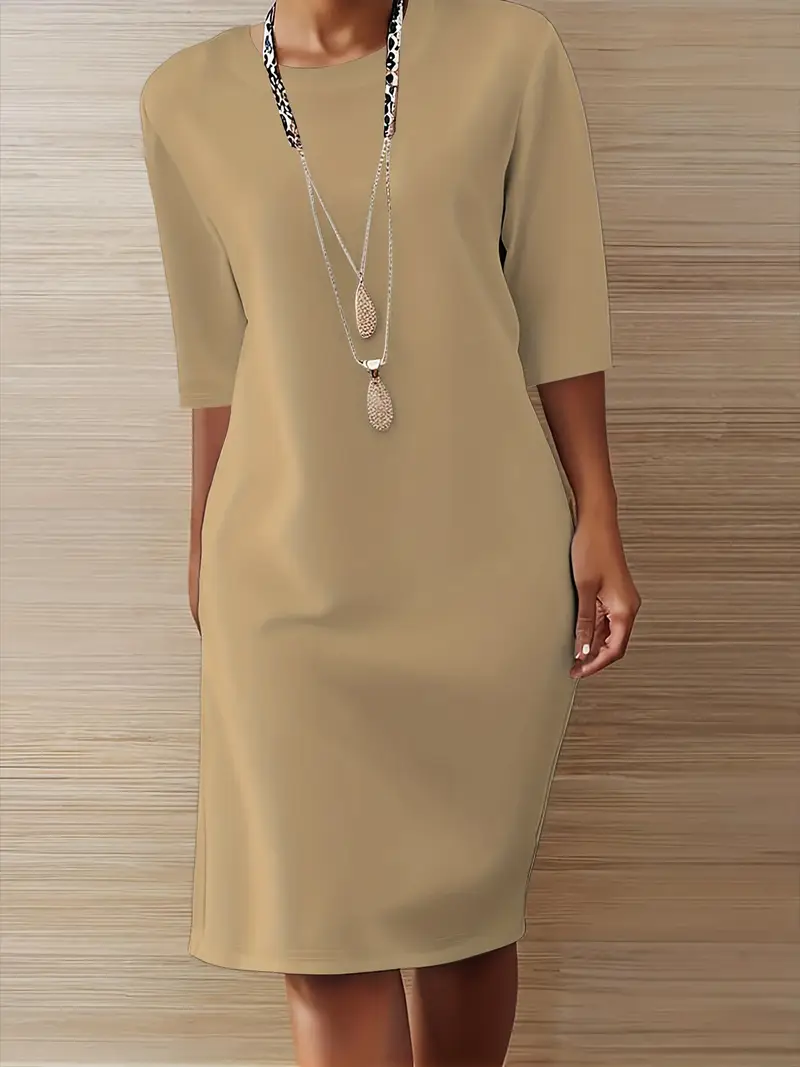a line dress short sleeve round neck loose fit dress machine - Temu Mauritius a line dress short sleeve round neck loose fit dress machine - Temu Mauritius