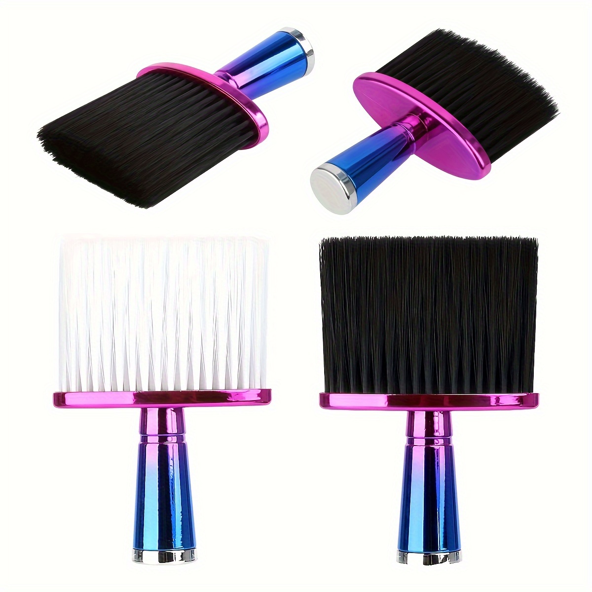 

Ingrid Salon Neck Duster Brush, Electroplated Handle, Soft Nylon Bristles, Comfort Grip, Hairdressing Barber Shop Essential, Hair Cleanup Tool