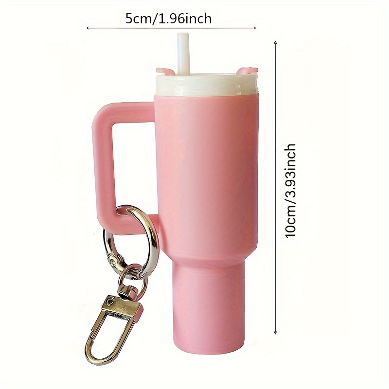 cup keychain for backpacks         pvc   simulation     key         for decor       key             details 0