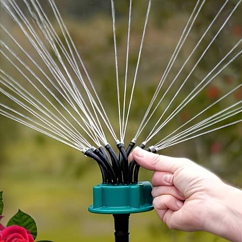 a set of 1 fully automatic garden sprinkler with 360 degree coverage designed for watering lawns and gardens without the need for electricity including irrigation accessories