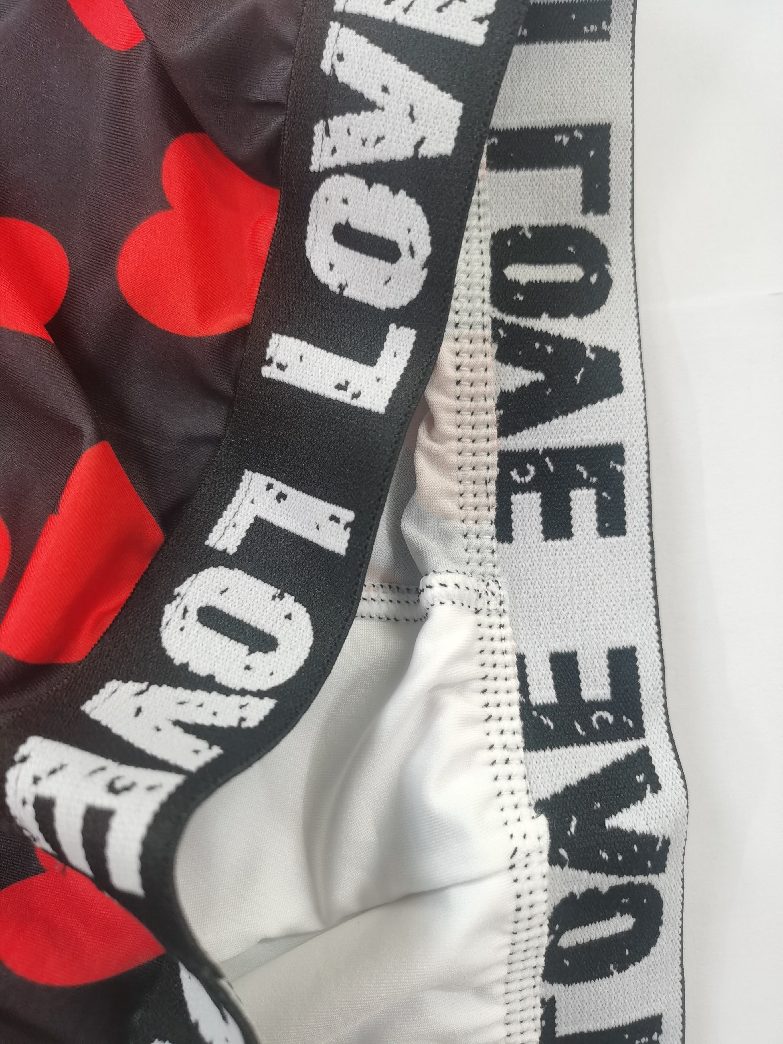 Men's Underwear Heart Print Fashion Breathable Comfy High - Temu