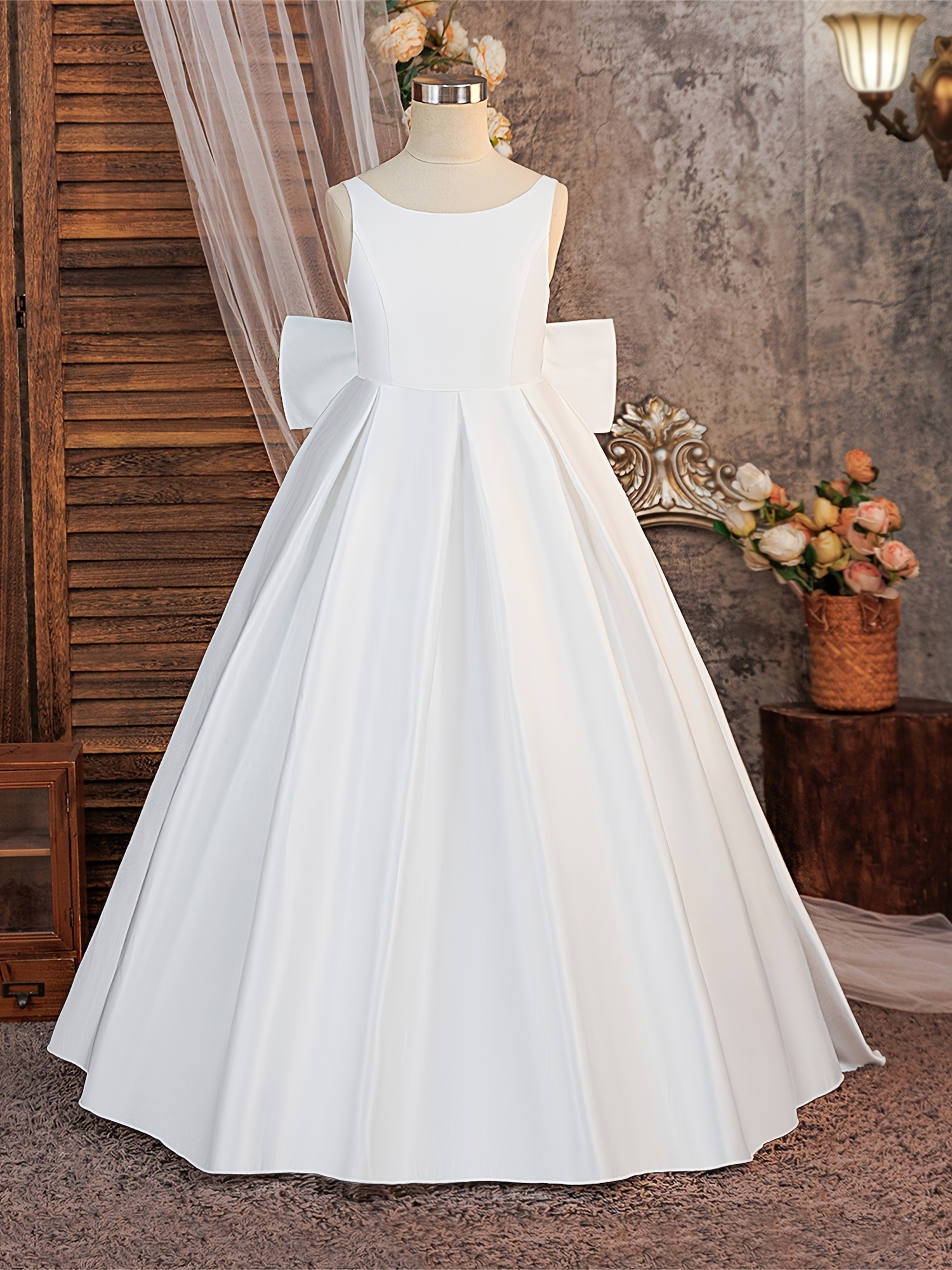 white long dress kids sold on Temu United States