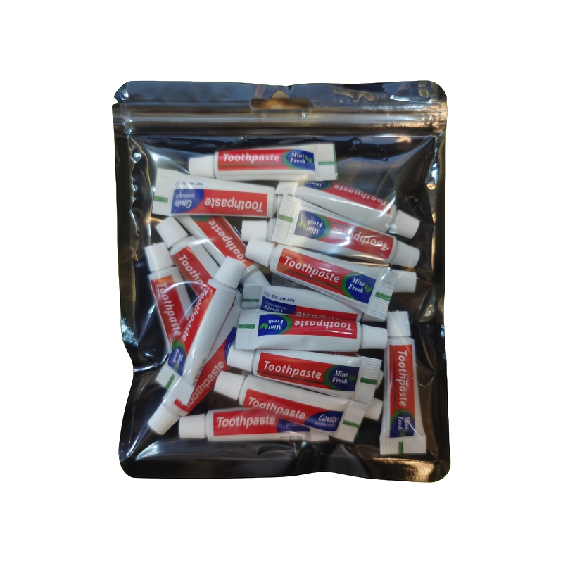 20 Tubes Travel Size Toothpaste, 5g Miniature Small Toothpaste Travel Size Bulk Peppermint Mini Disposable Toothpaste (single-use, Non-refillable) For Hotel, Guests, Homeless, Charity, Camping