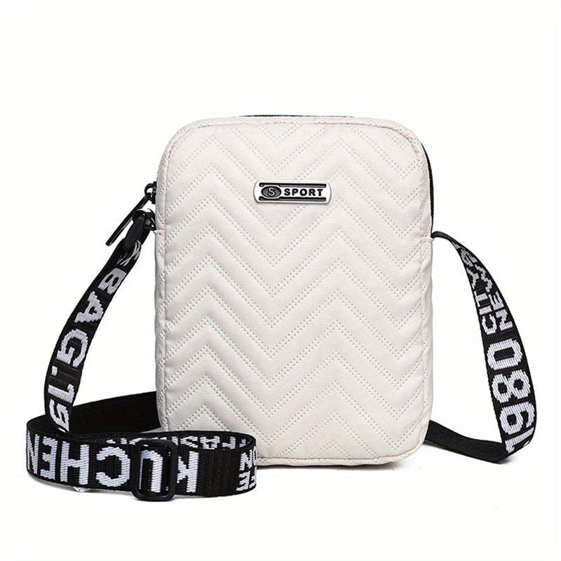 TEMU Neutral Square Bag Ladies Shoulder Handbag Design High-value Fashion Western Handbag "zipper Random"