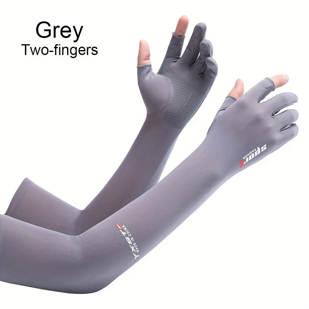 TEMU 1 Paire de Manchons de Refroidissement pour les Bras Femme Homme Gants Pêche Extérieure Cyclisme Conduite Manchons