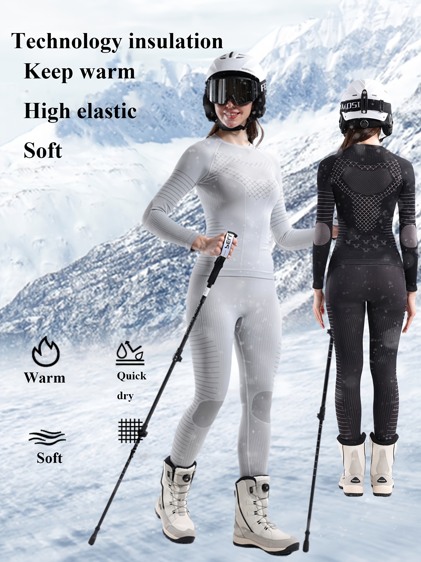 ski clothing sold on Temu United States