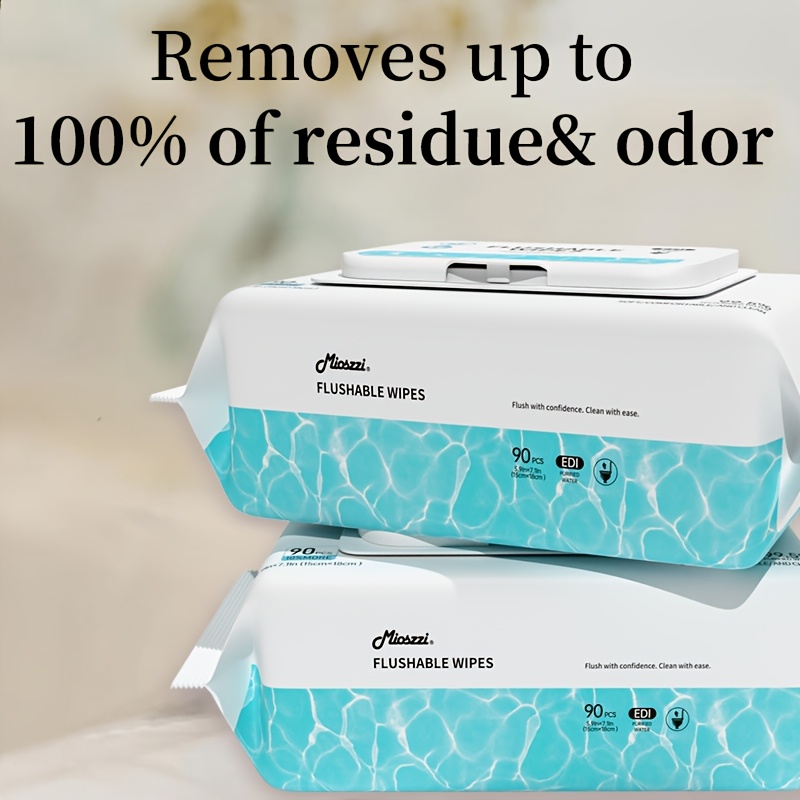 MIOSZZI Thickened Butt Wipes, Flushable Wet Wipes, XL Size Toilet Paper, No Alcohol, Quick-Dispersing, Unscented Toilet Wipes, Personal & Household Cleaning Wipes, Family Size, Local Warehouse - Image 7