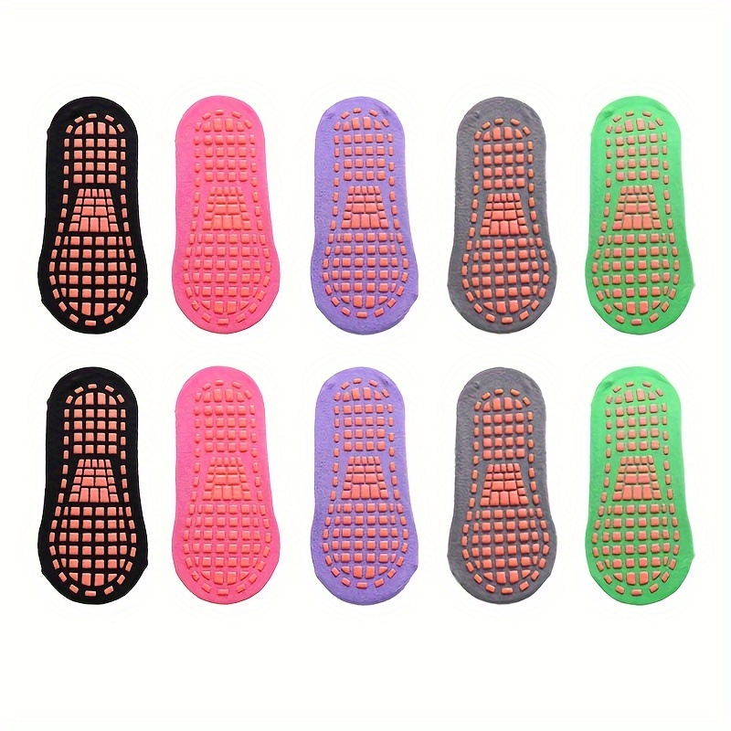 Image of 5 Pairs Kids Anti-slip Floor Socks Parent-child Trampoline Breathable Socks Elasticity Sports Boys Girls Outside Children, Halloween / Christmas / Kid's Gift