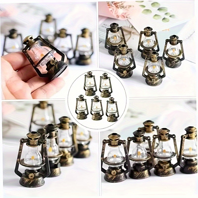 

5pcs Miniature Lanterns - Garden, Patio & Indoor Decor | No Battery Needed