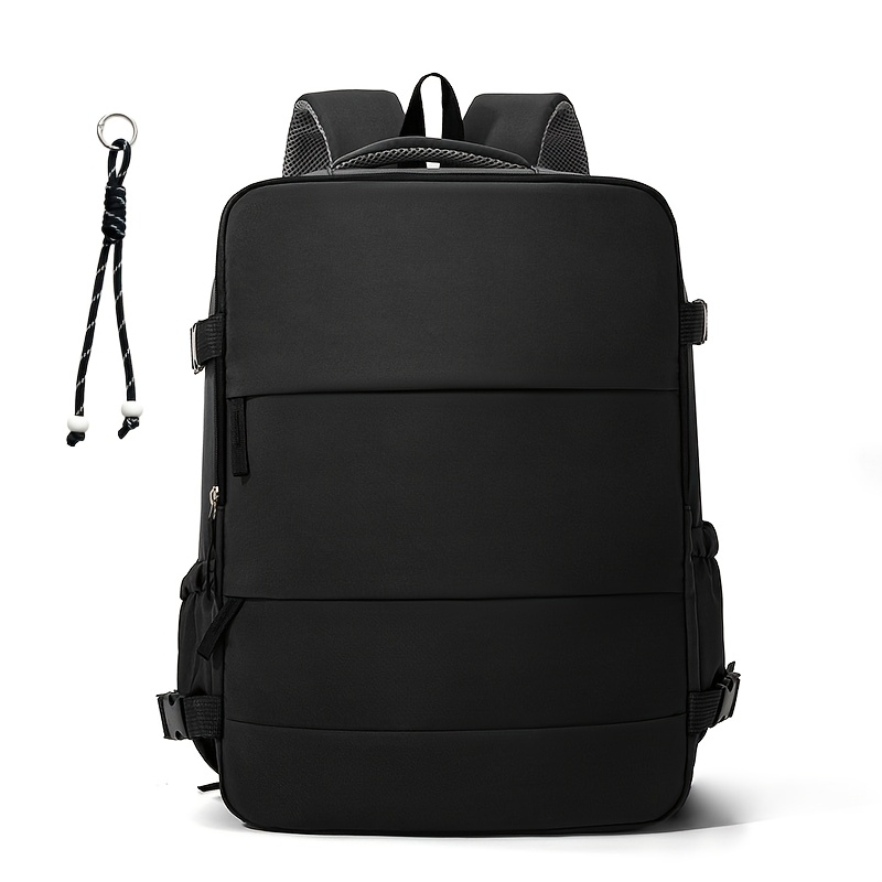 TEMU Airline-approved Travel Backpack, Large Capacity Multi-functional 180Â° Opening, Suitable For Carry-on. Women's Fashion Backpack With Pendant