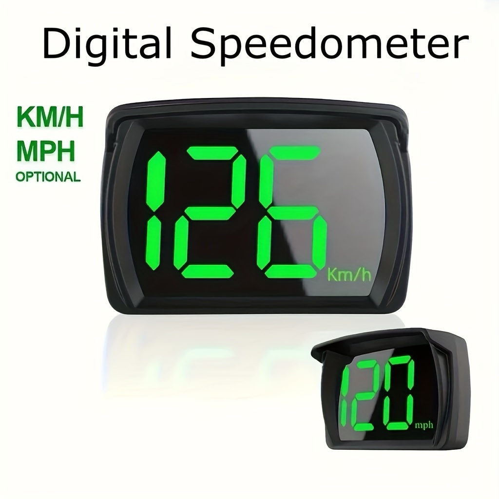 KingNeed Original Universal GPS Head Up Display Speedometer Odometer Car  Digital Speed Display MPH Over Speeding Alarm Car Clock for All Vehicles